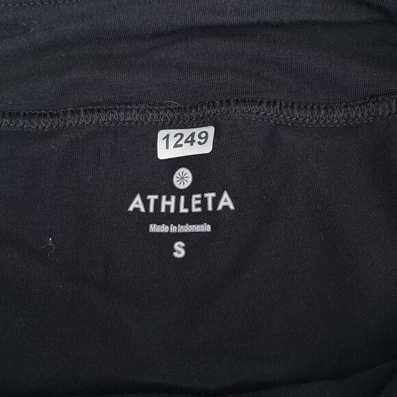 Athleta Ruched Stretch Maxi Skirt Black Pull-On 33" length Womens Small - Picture 5 of 8